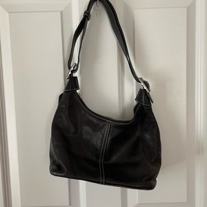 Black coach hand bag